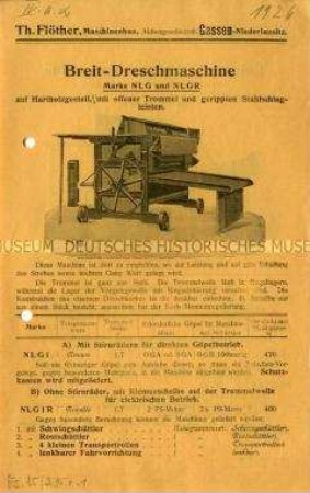 Leichte Breitdreschmaschine