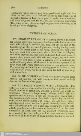 Entrées of Game