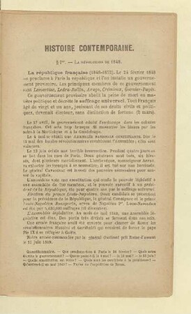 Histoire contemporaine