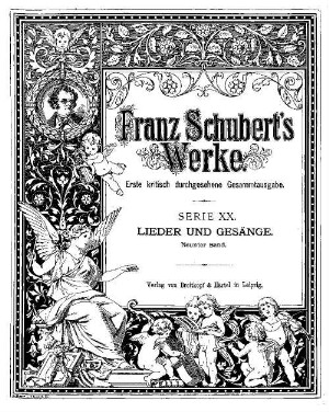 Franz Schuberts Werke, 20,9. Bd. 9, Von der Winterreise bis zum Schwanengesang 1827-1828. - Partitur. - 1895. - 185 S.