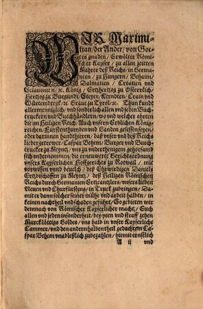 Ernewerte Ordnung. Der Rö. Kay. Mt. Kaiserlichen Hoffgerichts zü Rottweil : [geben... in vnser Statt Wien, den sechsten tag deß Monats Februarij, Anno [et]c. im drey vnd sibentzigisten...]