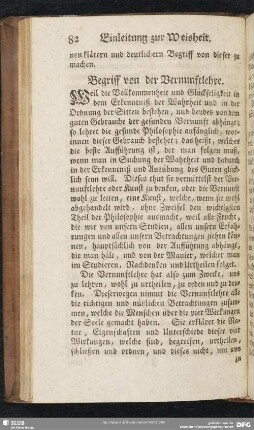 Begriff von der Vernunftlehre