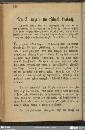 Na 3. ṅeżelu po tschoch kralach