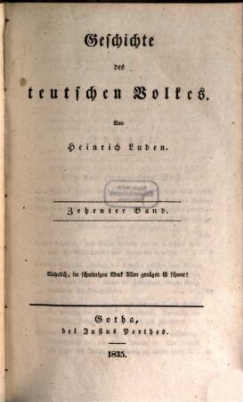 Geschichte des teutschen Volkes, 10