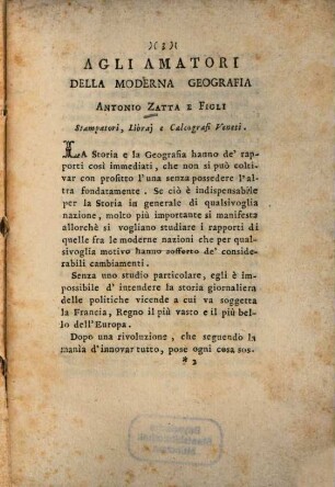 Prospetto di varie associazioni