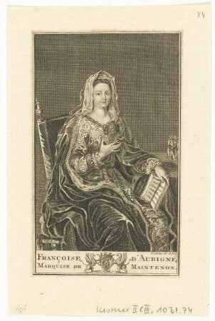 Bildnis der Françoise d'Aubigné, Marquise de Maintenon