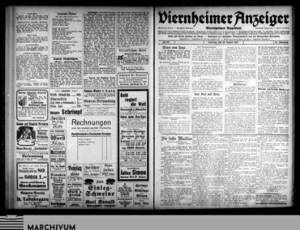 Viernheimer Anzeiger : Viernheimer Zeitung : Viernheimer Tageblatt : Viernheimer Nachrichten : Viernheimer Bürger-Ztg. : Viernh. Volksblatt