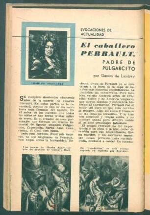 El caballero Perrault, padre de Pulgarcito