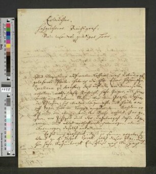Brief an Friedrich Heinrich von Seckendorff