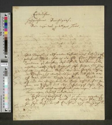 Brief an Friedrich Heinrich von Seckendorff