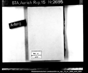 Die Niederlassung auswärtiger Juden und die Aufstellung der Gewerbescheine für Juden