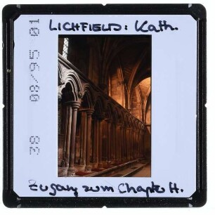 Lichfield, Kathedrale : Innenansicht Zugang Kapitelhaus