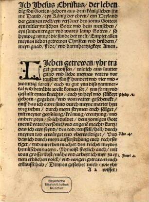 Eyn Mandat Jhesu Christi, an alle seyne getrewen Christen : im 1.5.24. Jar