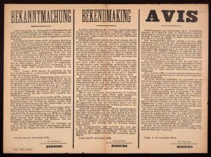 "Bekanntmachung" über den Ausdrusch der Roggenernte
