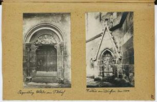 St. Ulrich, Regensburg. Dom, Regensburg: Ansichten Portale (aus: Skizzen- und Fotoalbum 6)