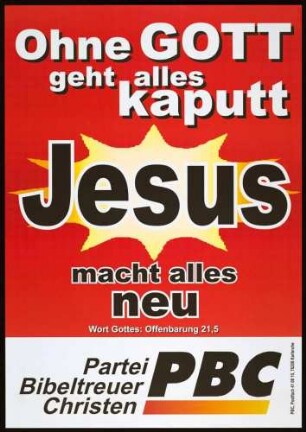 PBC, Europawahl 1999