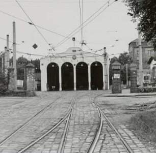 Schkeuditz, Straßenbahnhof, Schießgraben