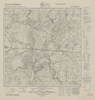 2573 Klonowo, Topographische Karte 1:25000 (4cm - Karte)