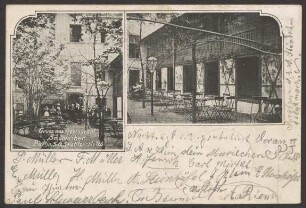 Ansichtskarte „Gruss aus dem Restaurant Schumacher“, Skalitzer Straße [2/2]