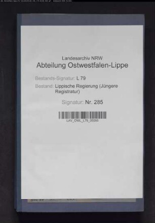 Rekurse in Ablösungssachen: Stadt Lemgo