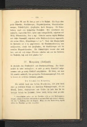 IV. Korpulenz (Fettsucht)