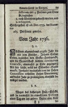 Vom Jahr 1736.