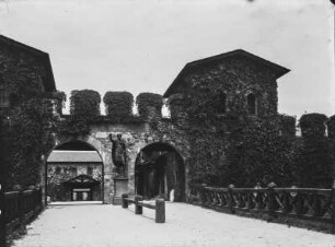 Kastell Saalburg : Blick durch die Porta Praetoria ins Innere des Kastell