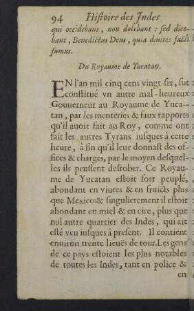 Du Royaume de Yucatan.