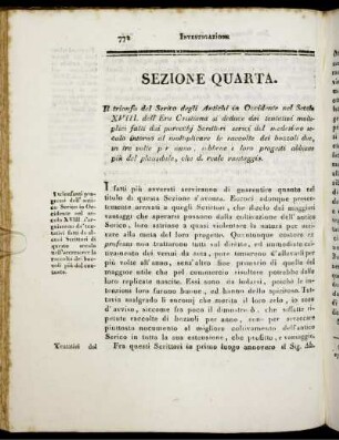 Sezione Quarta. [bis] Sezione Quinta.