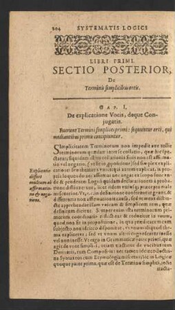 Sectio Posterior, De Terminis simplicibus ortis.