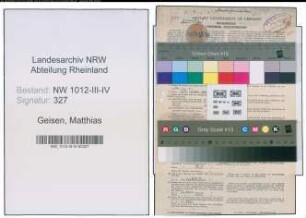 Entnazifizierung Matthias Geisen , geb. 30.10.1901 (Lehrer)