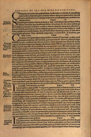 Egesippi historiographi inter scriptores ecclesiasticos vetustissimi, de rebus a Iudaeorum principibus in obsidione fortiter gestis deque excidio Hierosolymorum aliarumque civitatum adiacentium : libri quinque