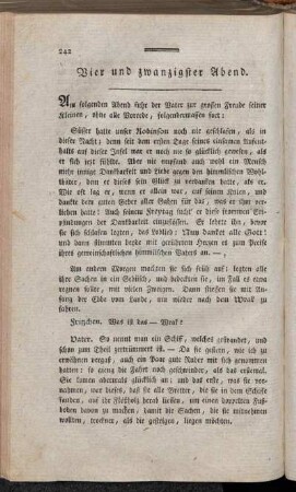 Vier und zwanzigster Abend. = Vingt-Quatrième Soirèe.