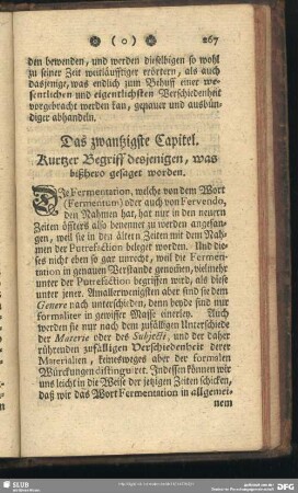 Das zwantzigste Capitel. Kurtzer Begriff desjenigen, was bißhero gesaget worden