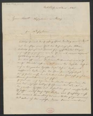 Brief an B. Schott's Söhne : 04.06.1845