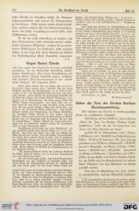 4: Gegen Henry Thode