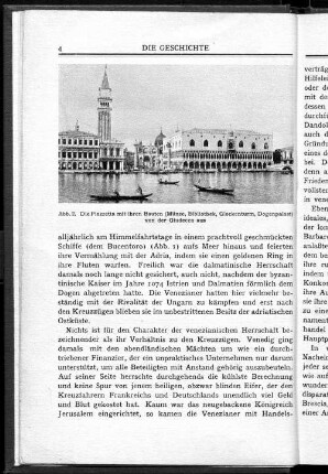 Abb. 2. DiePiazzetta mit ihren Bauten (Münze, Bibliothek, Glockenturm, Dogenpalast) von der Giudecca aus