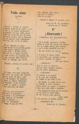 Toda alma : Tango