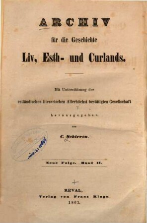 Quellen zur Geschichte des Untergangs livländischer Selbständigkeit : aus d. Schwedischen Reichsarchive zu Stockholm hrsg., 2. 1862