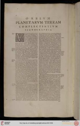 Orbium Planetarum Terram complectentium Scenographia