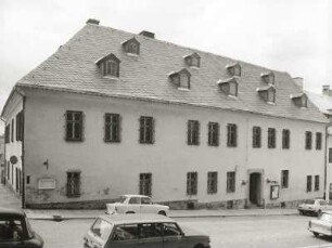 Annaberg-Buchholz. Erzgebirgsmuseum, Große Kirchgasse 16. Straßenansicht