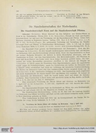 Die Standesherrschaften der Niederlausitz