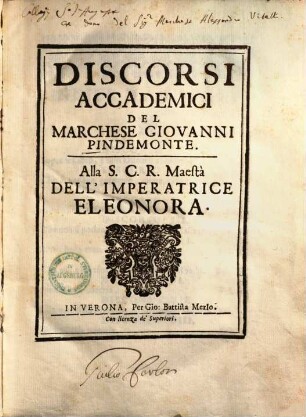 Discorsi accademici