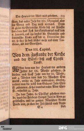 Das XIX. Capitel.