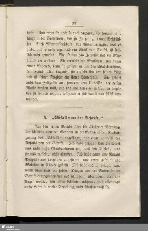4. "Abfall von der Schrift"