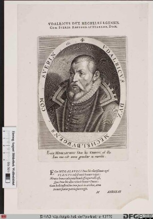 Bildnis Ulrich III., Herzog zu Mecklenburg-Schwerin (reg. 1555-1603)