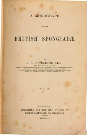 A monograph of the British spongiadae, 2