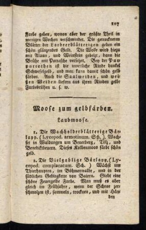 107-110, Moose zum gelbfaerben
