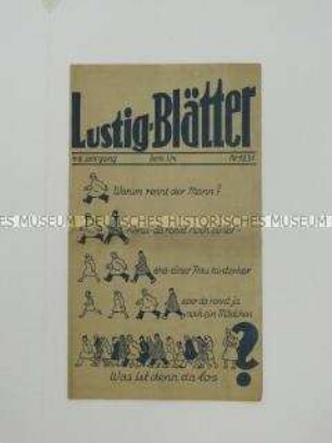 Werbeprospekt der Bettfedern-Fabrik Gustav Lustig