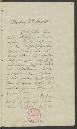 August 1835 (ab 24.08.)